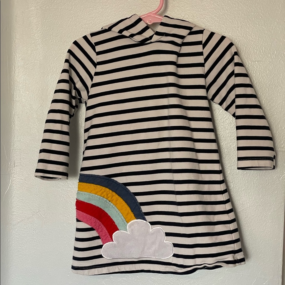Rainbow hoddie dress 3t